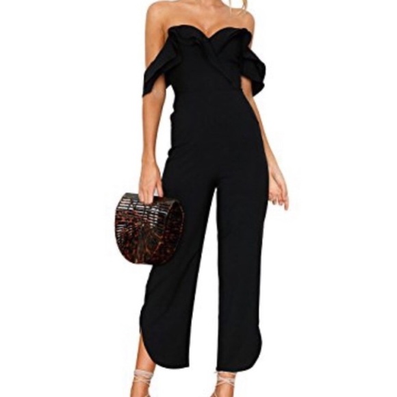 CA MODE Sweetheart Ruffled Jumpsuit - Picture 1 of 6